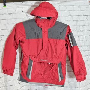 Columbia Mens L Red Pullover Insulated Omni Shield Puffer Winter Ski Snow Jacket